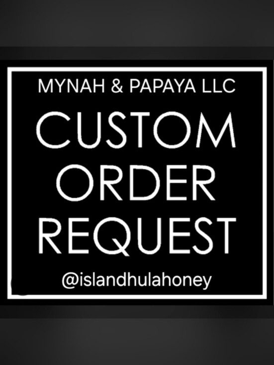MYNAH & PAPAYA LLC Other - Custom Order Request Graphic - Black & White